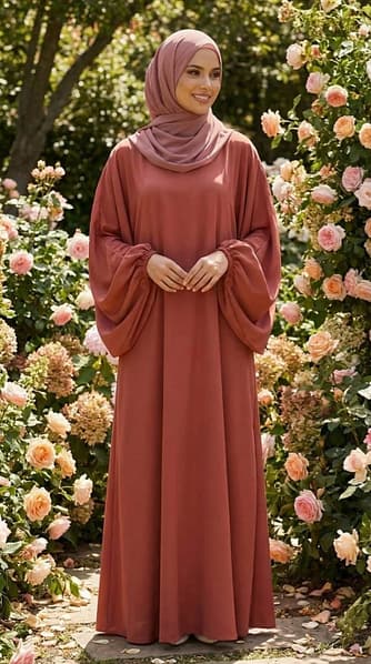 abaya en soie de médine