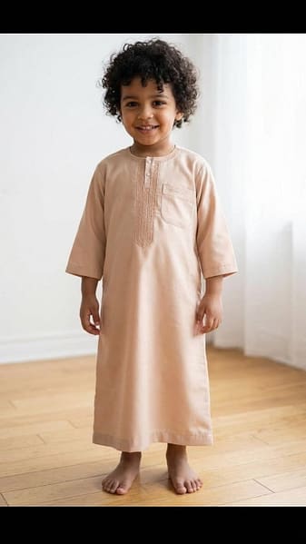 qamis enfant satiné