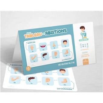 mon tableau des ablutions bleu