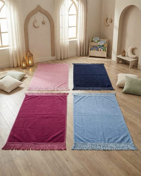 tapis de prière en velours enfant