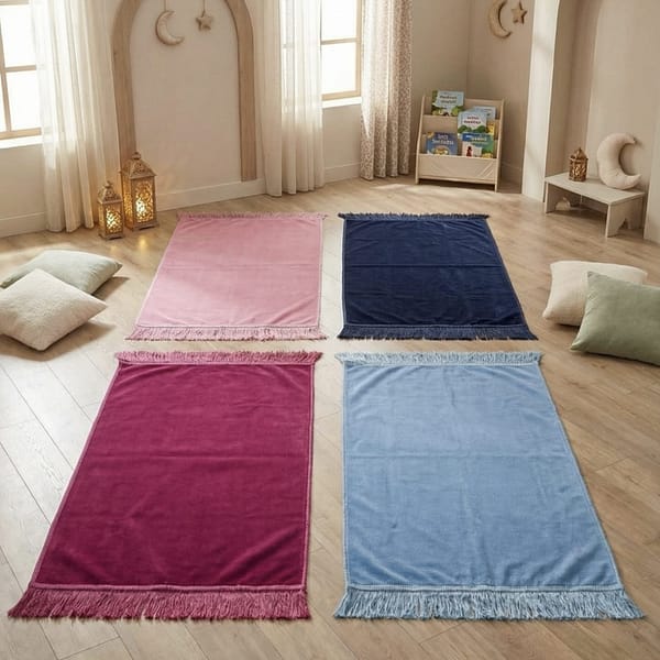 tapis de prière en velours enfant