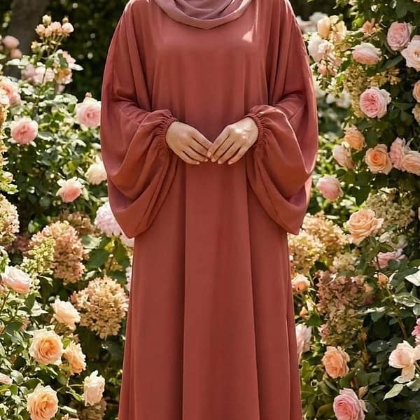 abaya en soie de médine