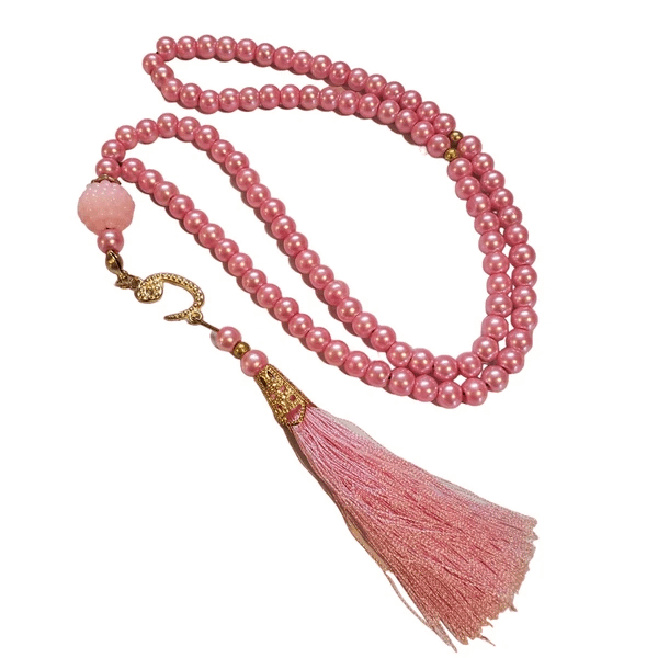 tasbih 99 perles rondes couleur rose